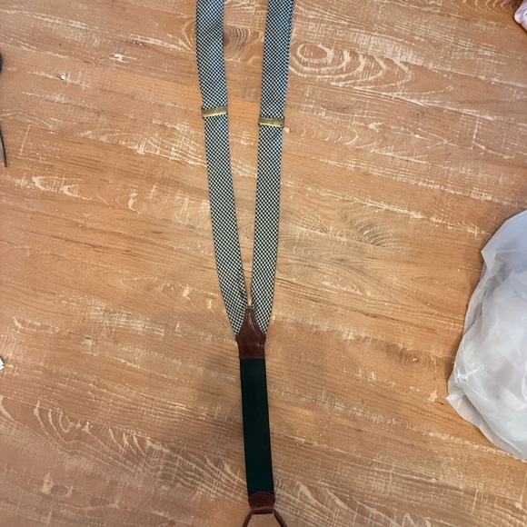 Polo by Ralph Lauren Black and Brown and Green Suspenders Classic. vintage. - Picture 5 of 8